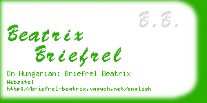 beatrix briefrel business card